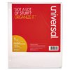 Universal One Write & Erase Index Tabs, White UNV20815